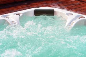 hot tub on deck